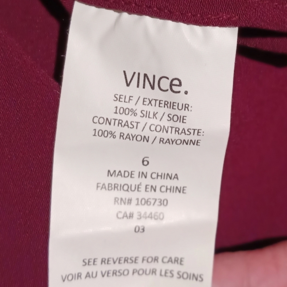 VINCE Silk Double Layer Shirtdress - Picture 11 of 14